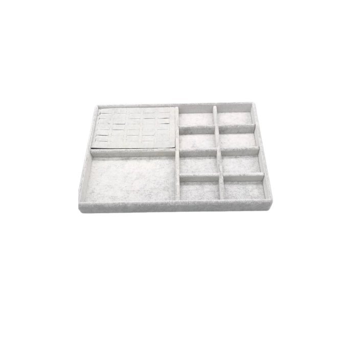 Sidney Model Süet Kumaş Gri Renk 34/24 Cm Takı Sergileme Standı