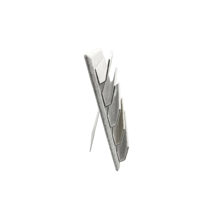 Yerli Üretim Süet Kumaş 20/16 Cm Gri Renk Ayaklı Küpe Standı