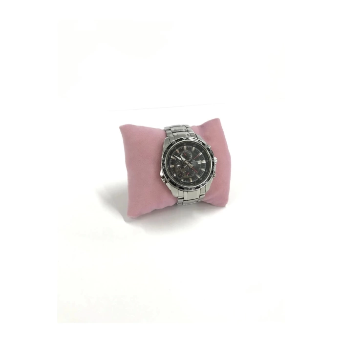 Yerli Üretim Süet Kumaş Pembe Renk 5 Adet 8/8 Cm Takı Yastığı
