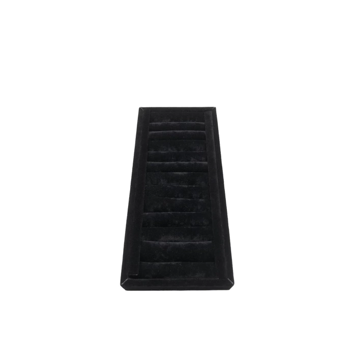 Yerli Üretim Süet Kumaş Siyah Renk 25 cm / 11,5 cm Kelepçe-Bileklik Sergileme Standı