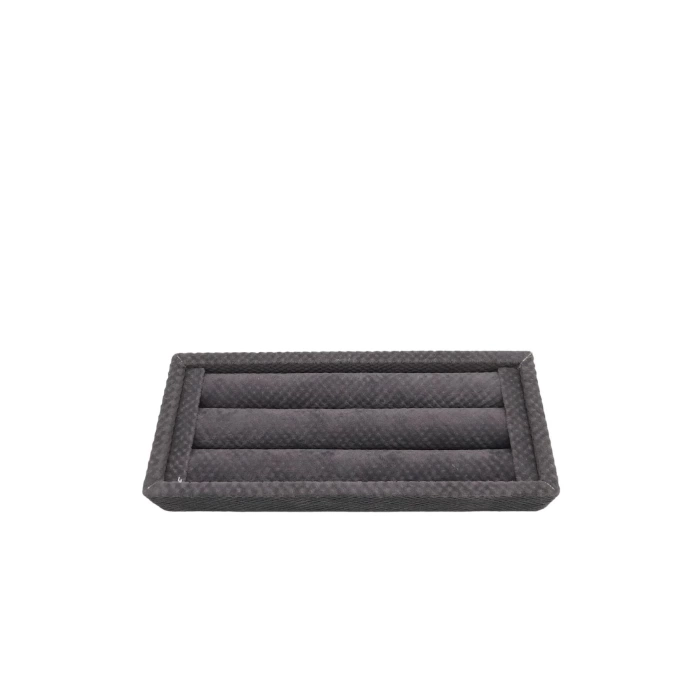 Yerli Üretim Ufak Boy Keten Kumaş Füme Renk 18 / 7 Cm Rulo Çekmece Içi Yüzük Standı