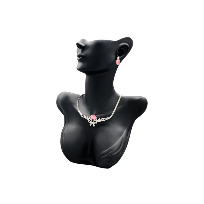 Yerli Üretim Polyester Malzeme Siyah Renk 33 / 26 cm Takı Sergileme Mankeni