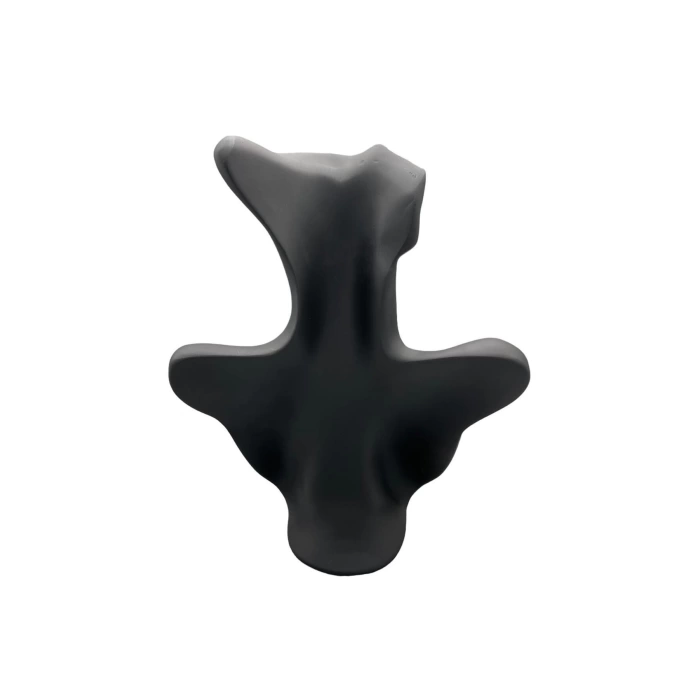 Yerli Üretim Polyester Malzeme Siyah Renk 33 / 26 cm Takı Sergileme Mankeni