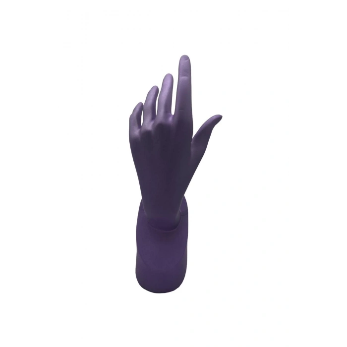 Polyester Malzeme Mor Renk 30 / 12 cm Takı Sergileme El Mankeni