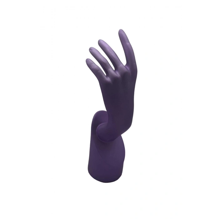Polyester Malzeme Mor Renk 30 / 12 cm Takı Sergileme El Mankeni