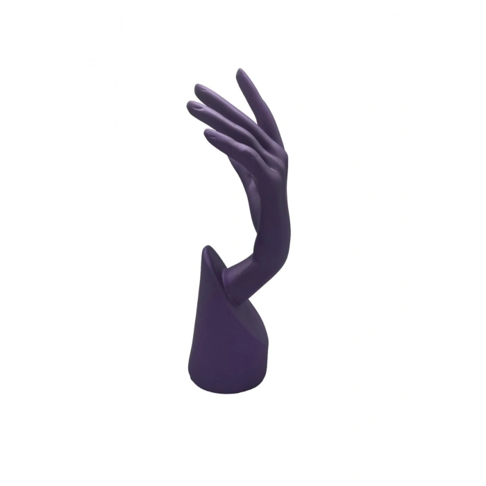Polyester Malzeme Mor Renk 30 / 12 cm Takı Sergileme El Mankeni