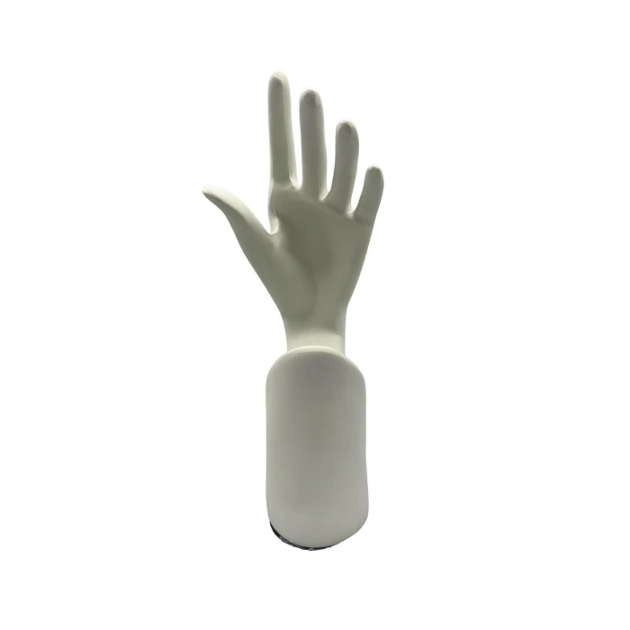 Polyester Malzeme Beyaz Renk 30 / 12 cm Takı Sergileme El Mankeni