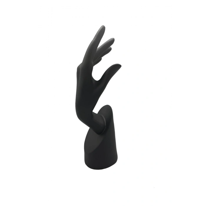Polyester Malzeme Siyah Renk 30 / 12 cm Takı Sergileme El Mankeni