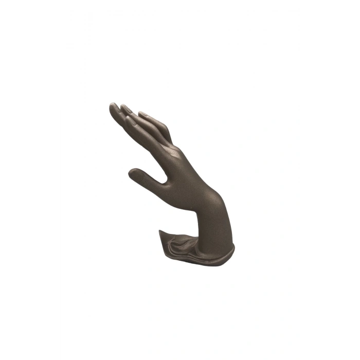 Polyester Malzeme Kahve Renk 22 / 8,5 cm Takı Sergileme El Mankeni