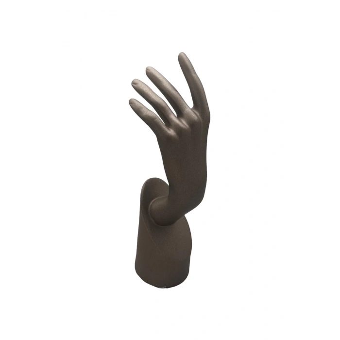 Polyester Malzeme Kahve Renk 30 / 12 cm Takı Sergileme El Mankeni