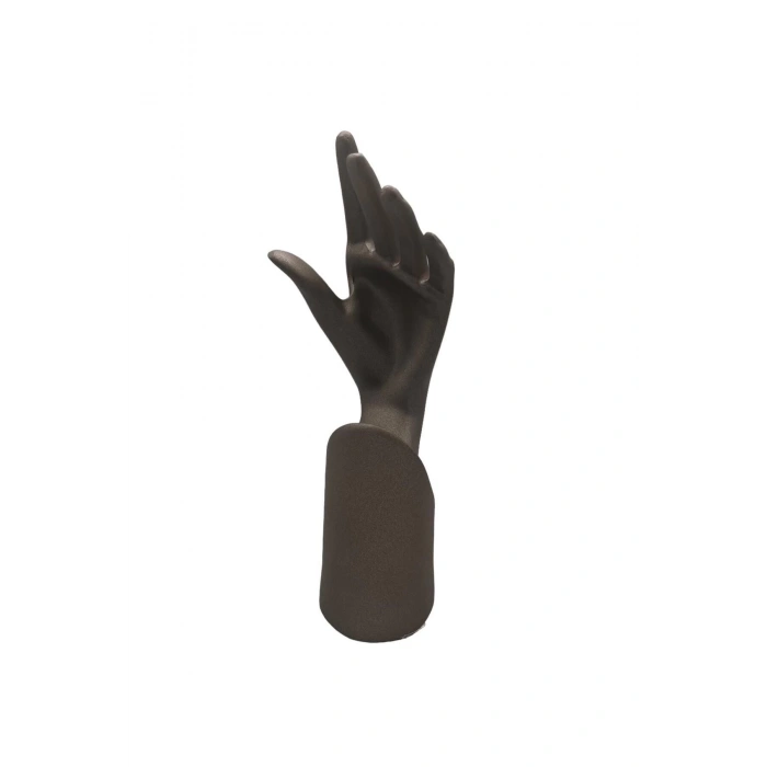 Polyester Malzeme Kahve Renk 30 / 12 cm Takı Sergileme El Mankeni