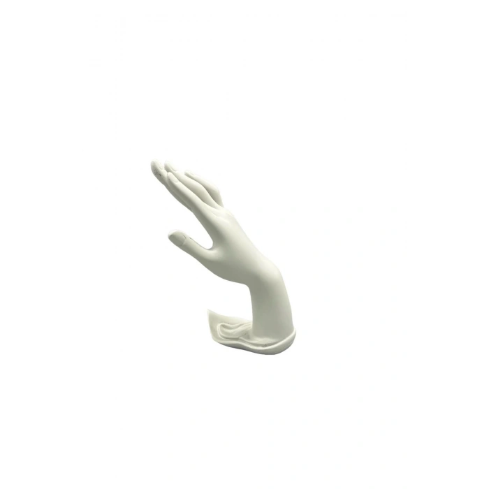 Polyester Malzeme Beyaz Renk 22 / 8,5 cm Takı Sergileme El Mankeni