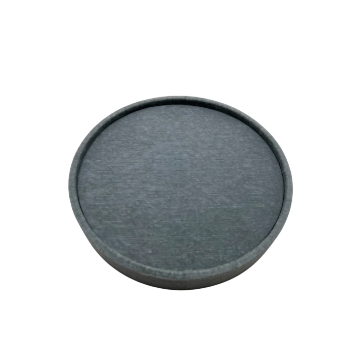 Silindir Model Süet Kumaş Gri Renk 20/20 cm Batırmalı Küpe-Piercing Tablası