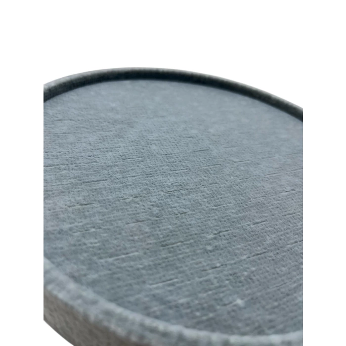 Silindir Model Süet Kumaş Gri Renk 20/20 cm Batırmalı Küpe-Piercing Tablası