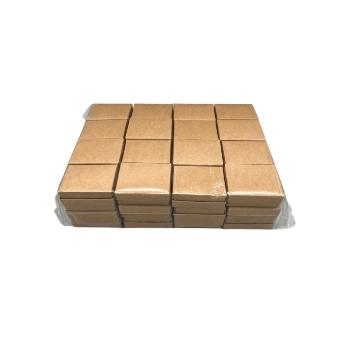 Karton Süngerli Kırmızı Renk 8/6 cm 48 Adet Üçlü Set Takı Kutusu