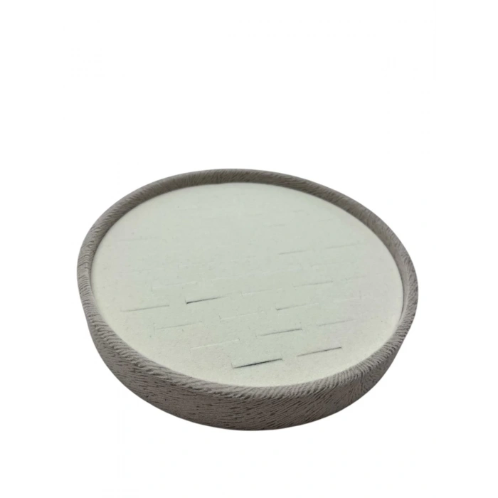 Silindir Model Süet Kumaş 20/20 cm Batırmalı Yüzük Tablası