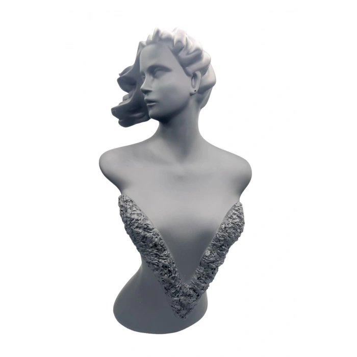Polyester Malzeme Siyah Renk 50 / 28 cm Takı Sergileme Mankeni