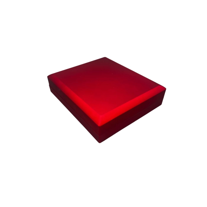 Flok Kırmızı Renk 18x20 Cm Işıklı Set Kutusu