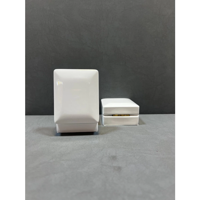 Ahşap Beyaz Renk 7x9 Kolye/Küpe Kutusu