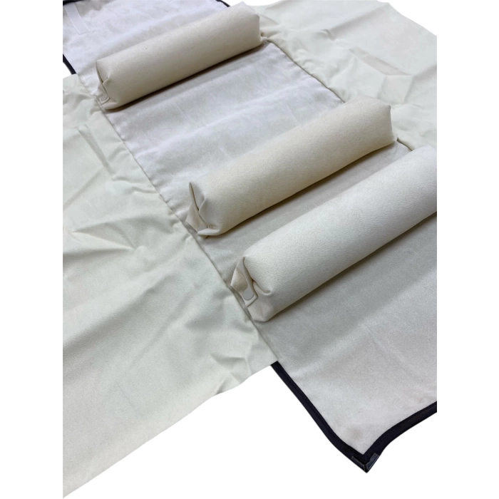 Deri Kumaş Gri Renk 64x25 Cm Billezik/Kelepçe Rulosu