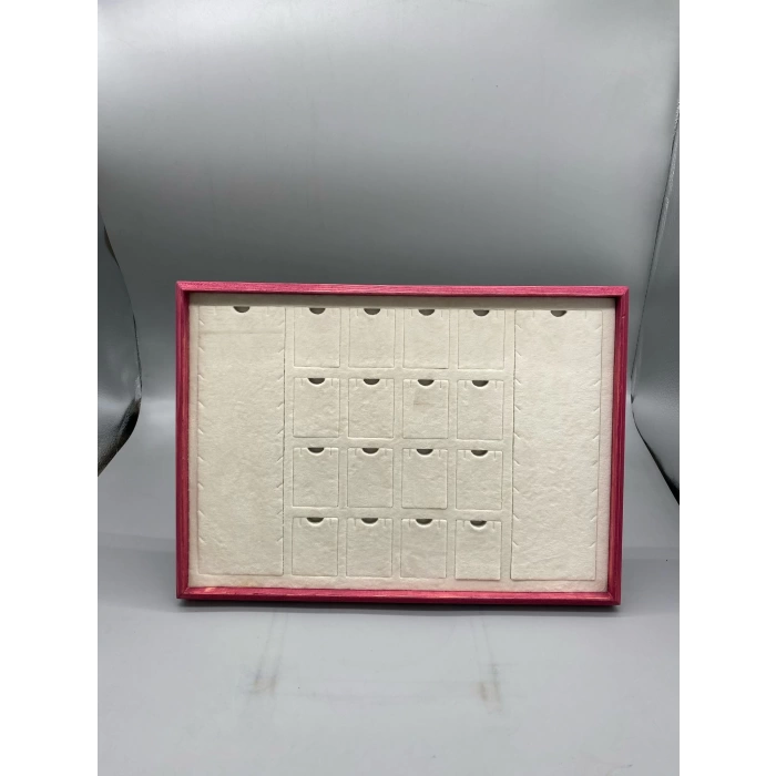Ahşap El Boyaması 24x34 Cm Çoklu Kolye Sergileme Tablası