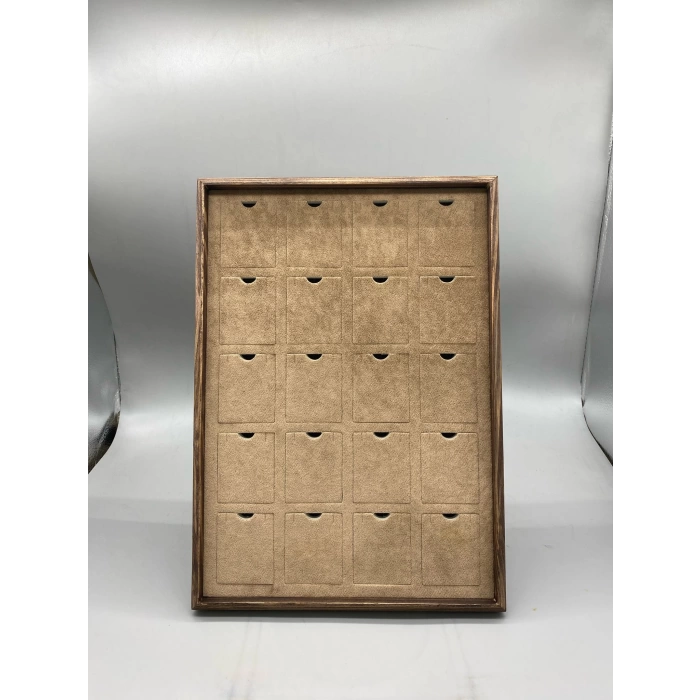 Ahşap El Boyama 24x34 Cm Pedli Kolye Tablası
