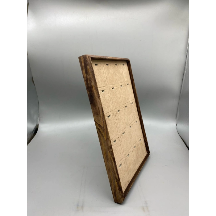 Ahşap El Boyama 24x34 Cm Pedli Kolye Tablası