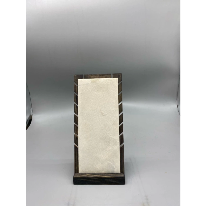 Ahşap El Boyaması Çift Renk 12x26 Cm Çoklu Kolye Sergileme Standı