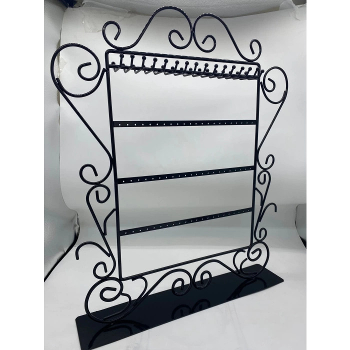 İthal Metal Siyah Renk 50x42 Cm Kolye Küpe Standı