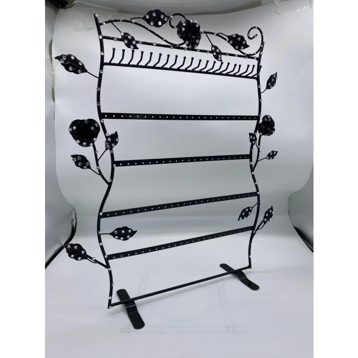 İthal Metal Siyah Renk 50x42 Cm Kolye Küpe Standı