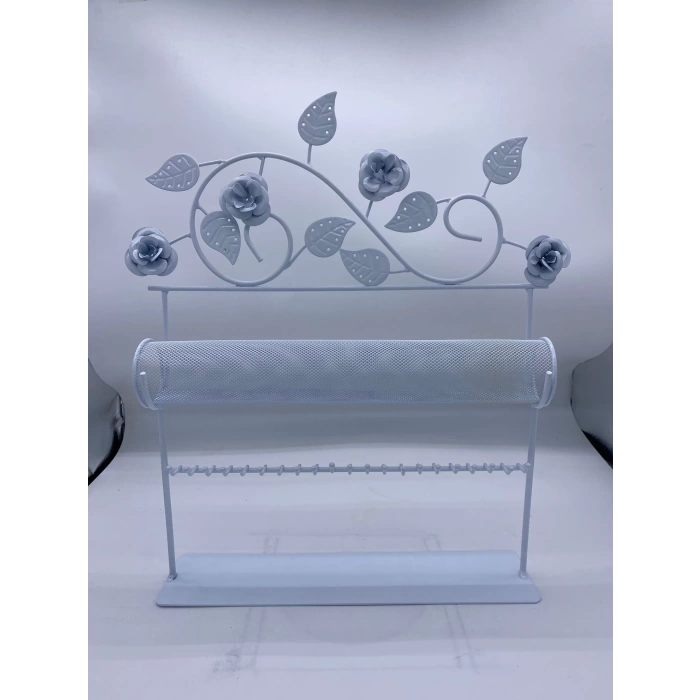 İthal Metal Beyaz Renk 35x41 Cm Kolye Küpe Standı