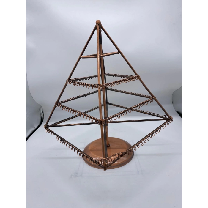 İthal Metal Dönen Bakır  Renk 47x23 Cm Küpe Standı