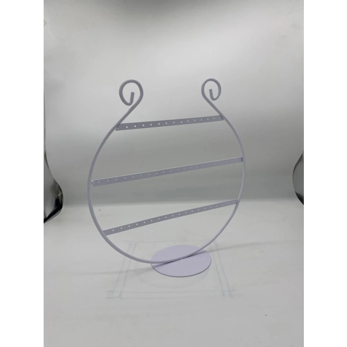 İthal Metal Beyaz Renk 32x27Cm Küpe Standı