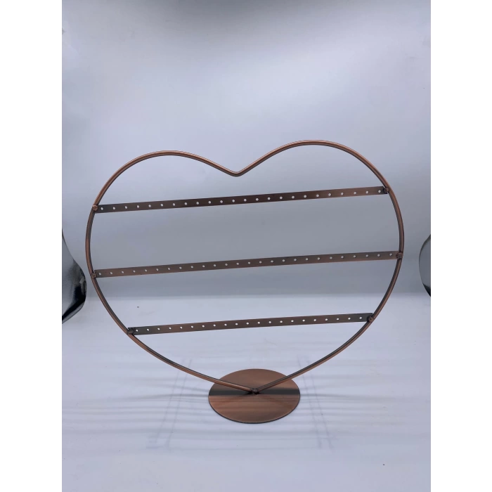 İthal Metal Bakır Renk 32x27Cm Küpe Standı