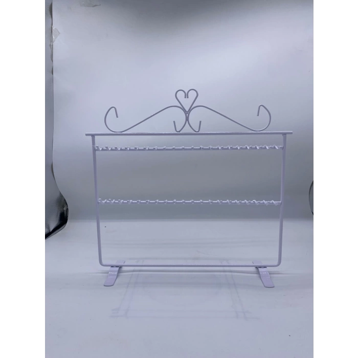 İthal Metal Beyaz Renk 32x30 Cm Bileklik Standı