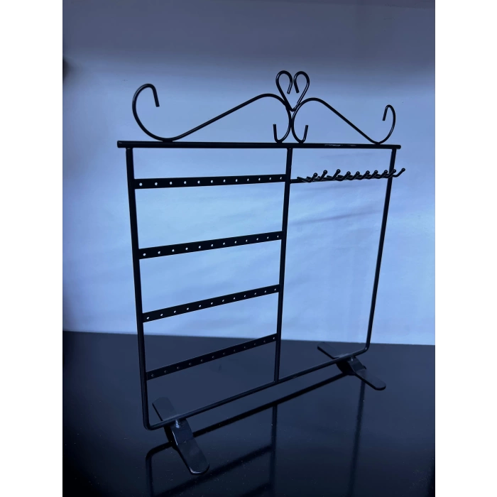 İthal Metal Siyah  Renk 32x30  Cm Küpe  Kolye Standı