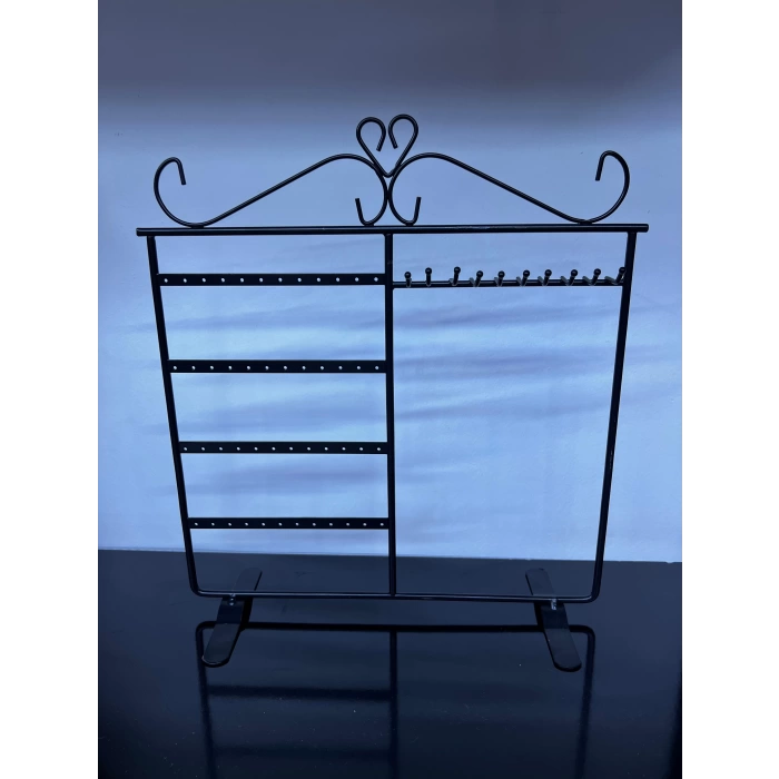 İthal Metal Siyah  Renk 32x30  Cm Küpe  Kolye Standı