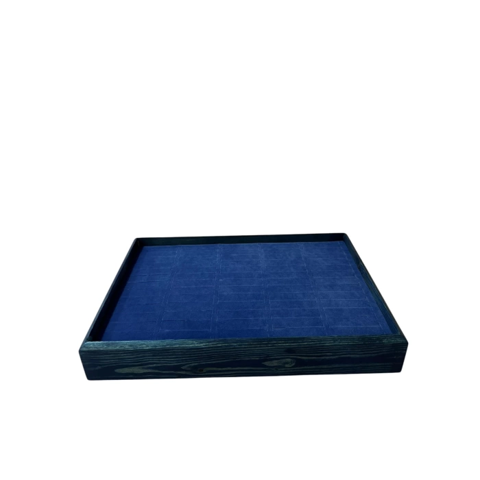 Ahşap El Boyaması Çift Renk 24x34 Batırlı Kelepçe Tablası