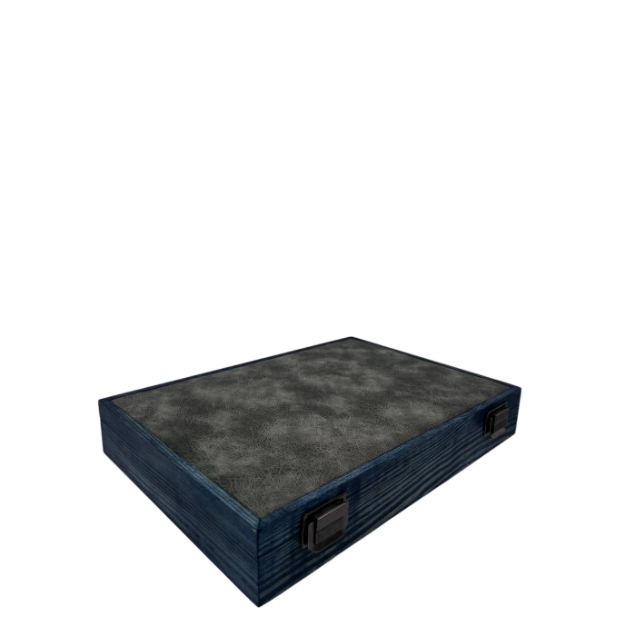Ahşap El Boyaması Çift Renk 24x34 Cm Deri  Kapak Bileklik Standı
