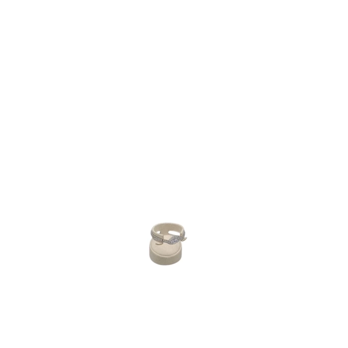 Sardunya Kumaş Krem Renk 6x6 Cm  Tekli Kelepçe
