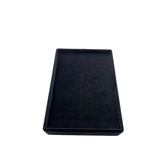 Süet Kumaş Siyah Renk 17/24 Cm Batırmalı Bileklik Kelepçe Tablası