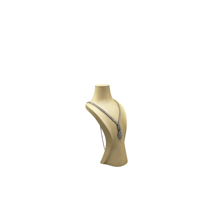 Adonis Model İmera Deri Kumaş KremRenk Boy 22 Cm Kolye Takı Sergileme Mankeni