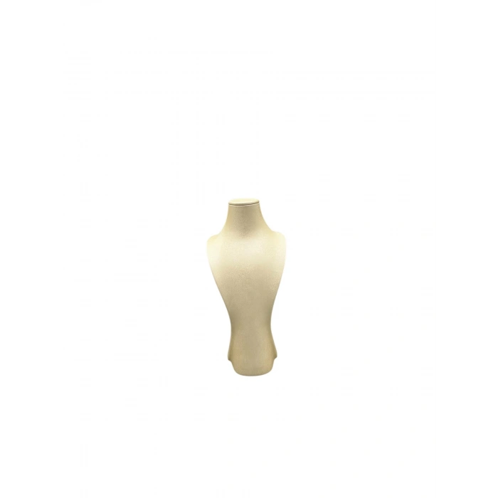 Adonis Model İmera Deri Kumaş KremRenk Boy 22 Cm Kolye Takı Sergileme Mankeni