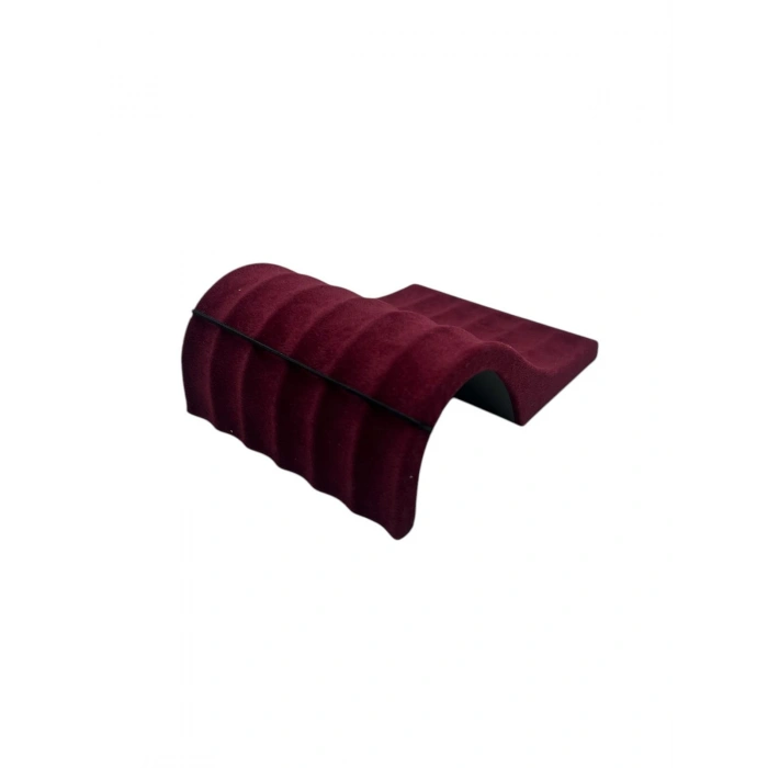 Süet Kumaş Bordo Renk 16/11,5 Cm Bileklik Künye Standi