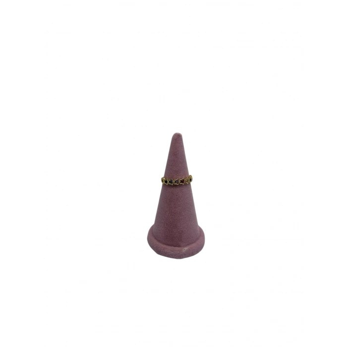 Süet Kumaş Pembe Renk 7 Cm Yüzük Sergileme Aksesuar