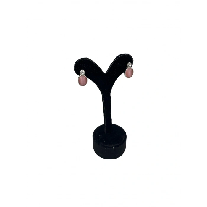 Süet Kumaş Siyah Renk 12 Cm Küpe Sergileme Aksesuar