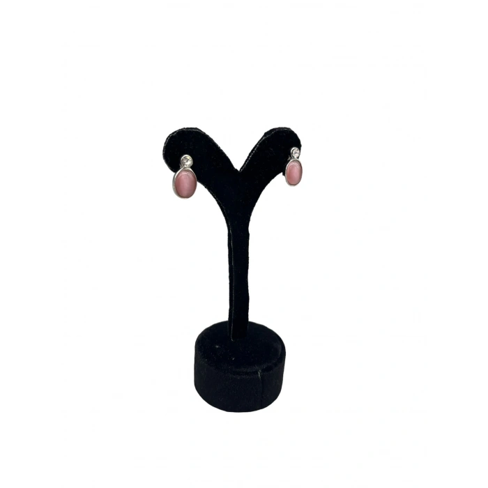 Süet Kumaş Siyah Renk 12 Cm Küpe Sergileme Aksesuar