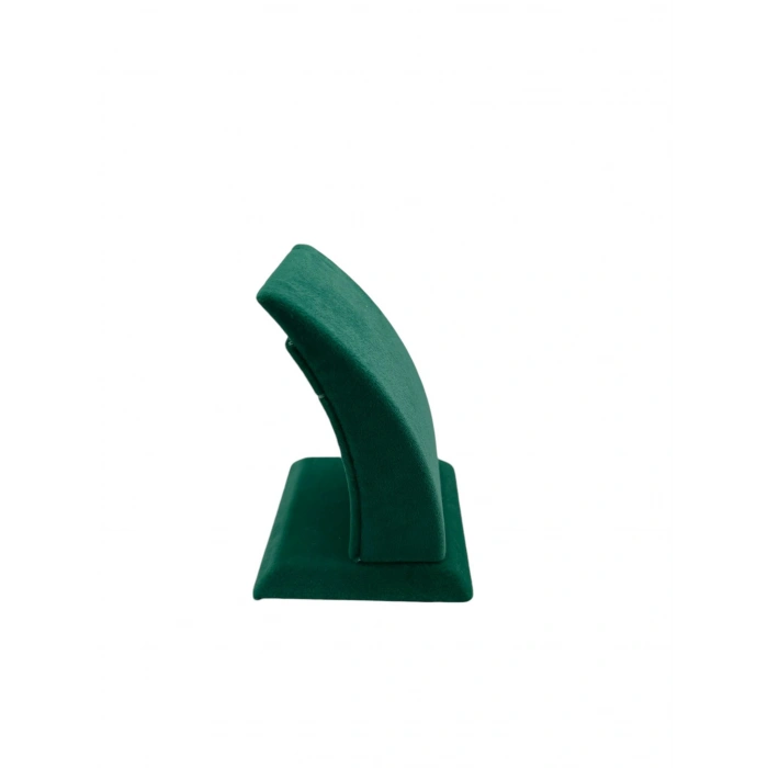 Süet Kumaş Yeşil Renk Ayaklı 9/7 cm Küpe Sergileme Dekoru