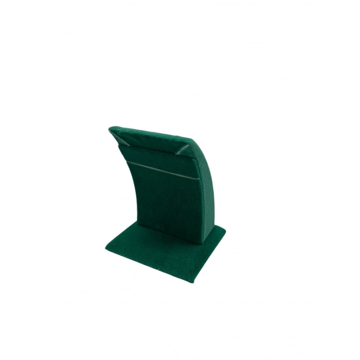 Süet Kumaş Yeşil Renk Ayaklı 9/7 cm Küpe Sergileme Dekoru