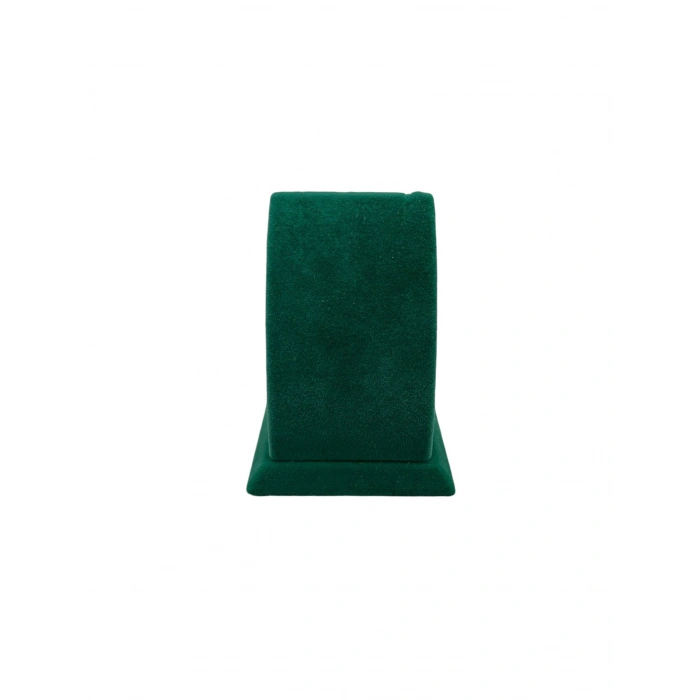 Süet Kumaş Yeşil Renk Ayaklı 9/7 cm Küpe Sergileme Dekoru